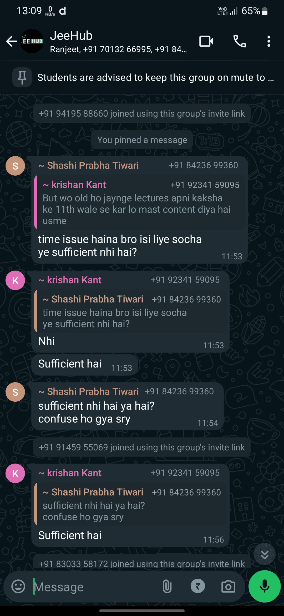 Whatsapp Group Screenshot